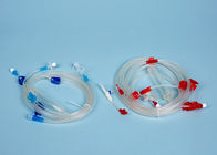 PVC Material Hemodialysis Blood Lines Infusion Injection Blue And Red Color
